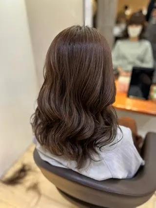 セミロング Tabata Hikaruのヘアスタイル