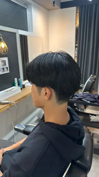 メンズ 律喜/パーマ /メンズ/フェードのヘアスタイル