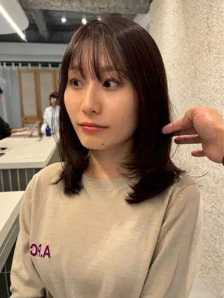 セミロング nok Kaoriのヘアスタイル