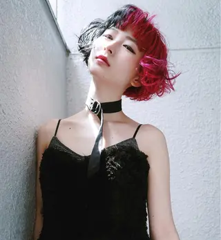 ミディアム カラー ヘアアレンジ 花井 啓好のヘアスタイル