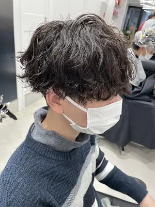 ショート パーマ メンズ SENTA✨メンズ パーマ✨fifth栄のヘアスタイル