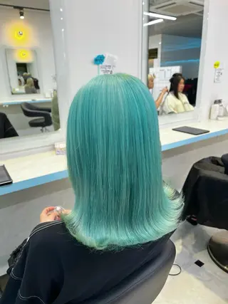 ミディアム カラー ブリーチカラー 🩵MIZUKIのヘアスタイル