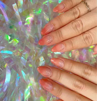 ネイル 23時まで❤︎韓国、 ワンホンネイルのネイルデザイン