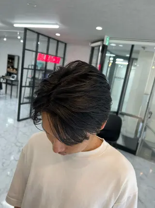 ミディアム パーマ メンズ ✨️メンズ特化✨️ 辻 正人のヘアスタイル