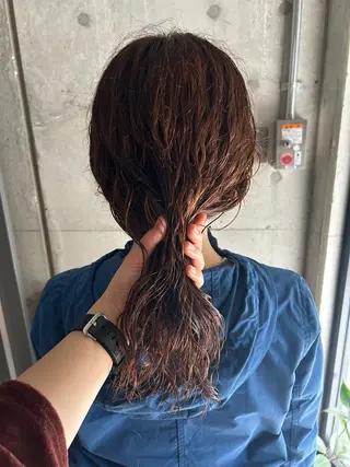 ミディアム パーマ 横浜パーマ まやのヘアスタイル