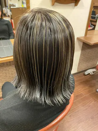 ミディアム カラー liL  hair サトウリョウタのヘアスタイル