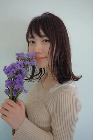 ミディアム 佐藤 旭のヘアスタイル
