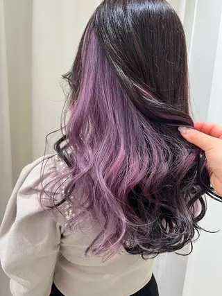 ロング カラー ヘアアレンジ 新宿color🐝 AYAKA🌈💖のヘアスタイル