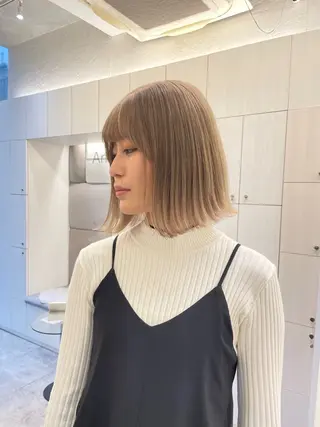 ショート カラー ヘアアレンジ 怪我のため6月末 復帰予定田中瑞希🍃のヘアスタイル