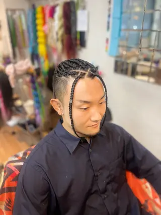 ショート ヘアアレンジ メンズ scamp⭐️ さくらのヘアスタイル