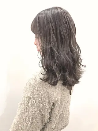 セミロング カラー 💘カラー人気No. 1💘SAYAのヘアスタイル