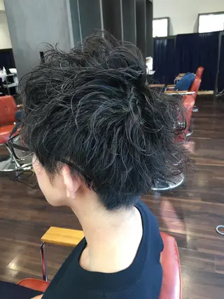 パーマ メンズ 川合 勇気のヘアスタイル