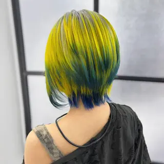 ショート カラー Ren. 🦋デザインカラーのヘアスタイル