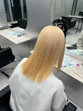 セミロング カラー 大人GAL製造機/カ ラー×エクステゆいとのヘアスタイル