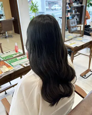 ロング カラー Sae/透け感カラー /盛れる顔周りのヘアスタイル