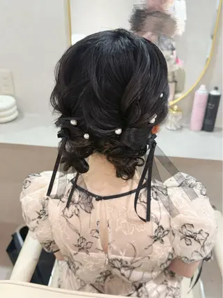 ヘアアレンジ セットサロンCURE 🩵あんみのマツエク・マツパデザイン