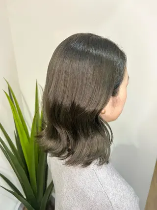 ミディアム 🧡縮毛矯正🧡 伊藤はるかのヘアスタイル