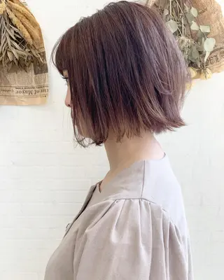 ミディアム 立川 奈那子のヘアスタイル
