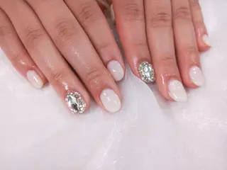 ネイル はばすみれ🎀ﾈｲﾙ 光ﾌｪｲｼｬﾙ ﾍｱのネイルデザイン