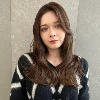 ロング ボブ/レイヤー/髪質 改善/縮毛矯正/銀座のヘアスタイル