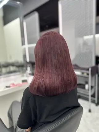 セミロング カラー ヘアアレンジ mai🍑暖色カラー /レイヤー💖のヘアスタイル