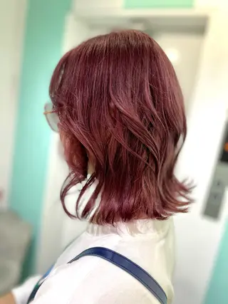 ミディアム 原 千景のヘアスタイル