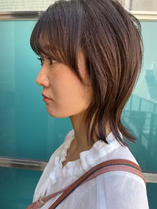 ロング カラー パーマ ヘアアレンジ メンズ キッズ ネイル マツエク・マツパ アイブロウ 久木原 ゆりのヘアスタイル