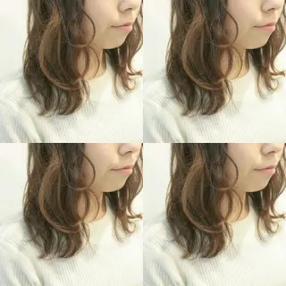 カラー クニモトハルナ ボブ/柔らかカラーのヘアスタイル