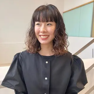 セミロング カラー KAWATOKO MISUZUのヘアスタイル