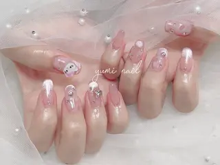 ネイル 𝐲𝐮𝐦𝐢🎀 長さ出しデザイン専門のネイルデザイン