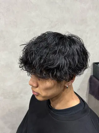 パーマ メンズ 毛流れ/シャドウ 🇰🇷AYATOのヘアスタイル
