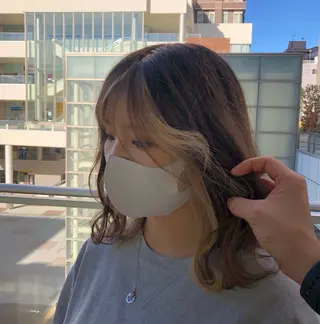 ミディアム カラー ☆似合わせカット Ｎｏ．1/さち☆のヘアスタイル