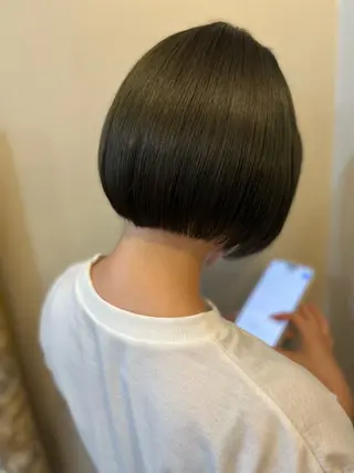 ショート ⚪️髪質改善 縮毛 店長 コウ⚪️のヘアスタイル