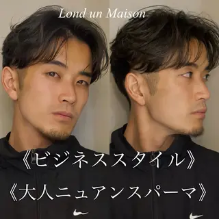 ショート パーマ 朝楽メンズパーマ 🥇メンズカット吉田のヘアスタイル