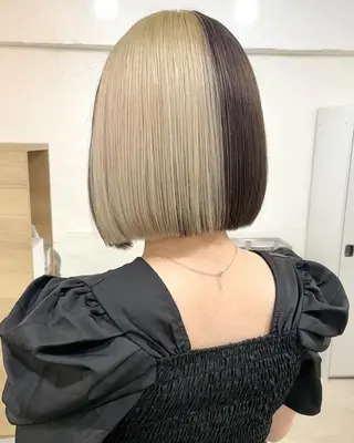 ショート カラー パーマ 銀座No.1髪質改善 縮毛矯正/本木のヘアスタイル