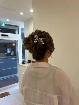 ロング ヘアアレンジ ヒナリ/まつ毛パーマ 無料モデル募集中☆彡のマツエク・マツパデザイン