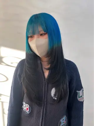 ロング カラー ﾖｼﾀﾞ ﾕｶのヘアスタイル