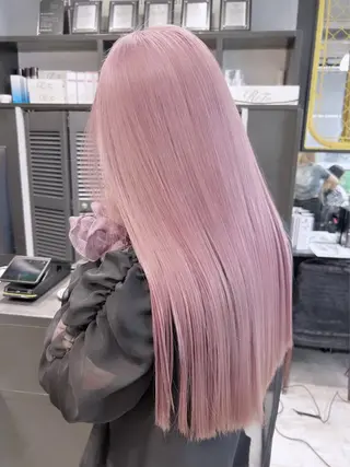 ロング カラー ヘアアレンジ GiseL天神カラー 髪質改善/ブリーチのヘアスタイル