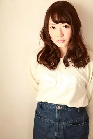 ロング カラー パーマ marie-anne 浜松元目店のヘアスタイル