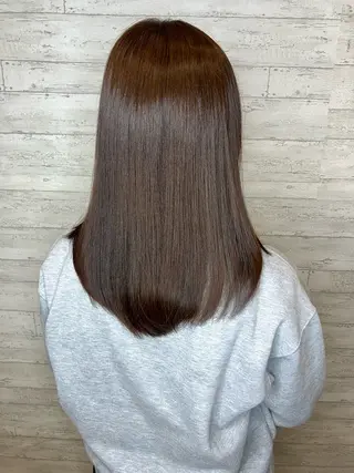 セミロング カラー 小池 穂果/ 府中のヘアスタイル