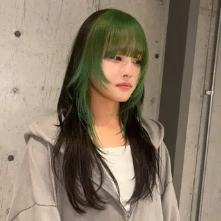 ロング カラー ツヤ髪ハイトーン ×レイヤー🌝リオのヘアスタイル