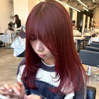 セミロング カラー ヘアアレンジ 暖色/ショート/ボブ /hana🌸のヘアスタイル