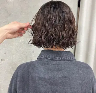 ショート パーマ 【髪質改善】 山本歩夢のヘアスタイル
