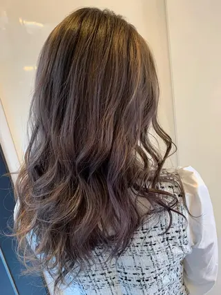 セミロング カラー 美髪形成！色素改善！ 秋田　和輝のヘアスタイル
