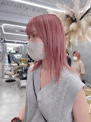 セミロング カラー レイヤーカット 🪩yurikaのヘアスタイル