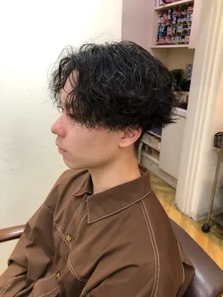 パーマ メンズ メンズカット・パーマ /野本翔馬のヘアスタイル