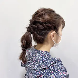 ヘアアレンジ チョコレートカラー/ 𝐒𝐚𝐤𝐢のヘアスタイル