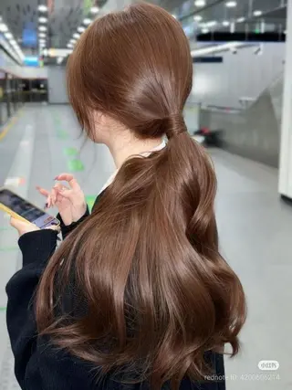 ロング カラー 韓国技術習得者🩰 narumi🤍のヘアスタイル