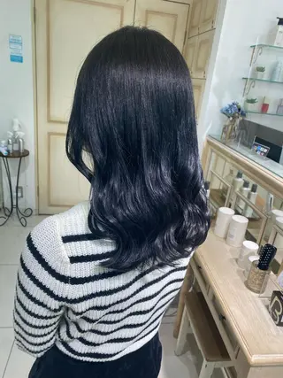 ロング カラー ヘアアレンジ 透明感カラー 古山 結季🌙🖤のヘアスタイル