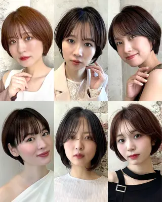 ショート カラー 💍新宿ショート 💍岩田莉奈のヘアスタイル